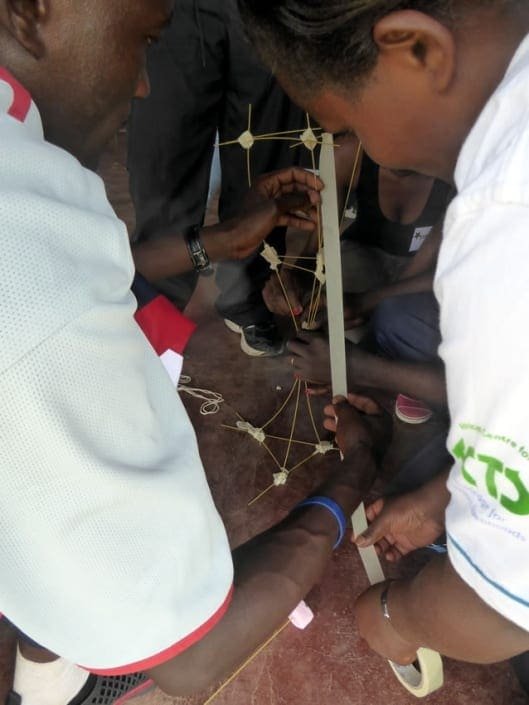 Making spaghetti tower