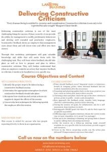 thumbnail of delivering constructive criticism