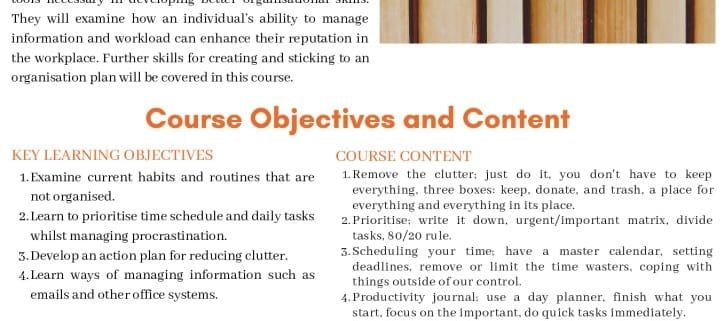 thumbnail of organisation skills