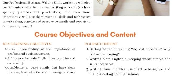 thumbnail of professional business writing skills